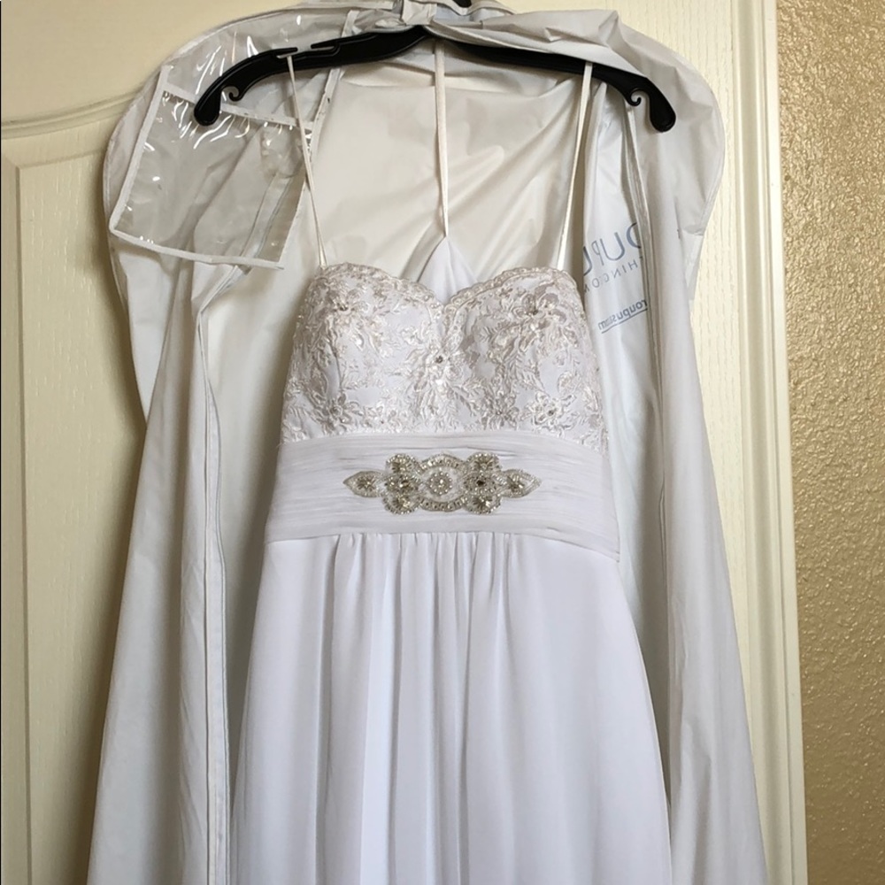 Strapless Wedding Gown.